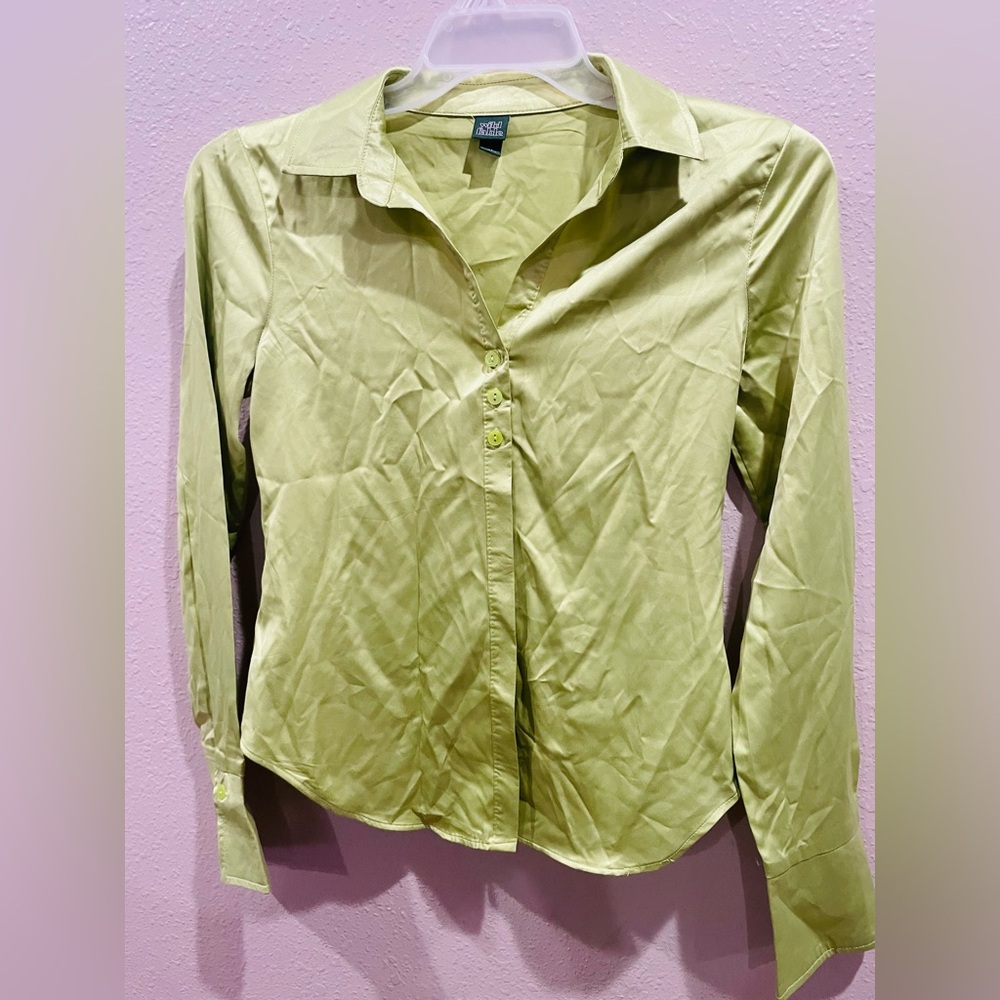 wild fable Light Olive Green Button-Down Shirt